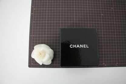 Chanel Vintage 81-85 Silk Light White Beige Camellia Brooch