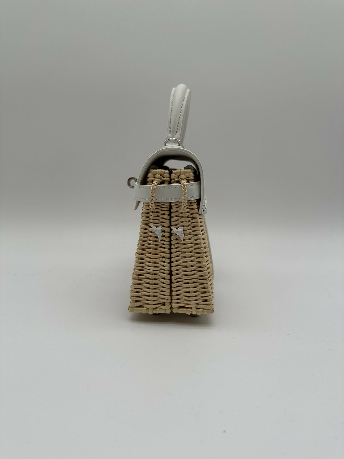 Hermès Kelly 20 Picnic Blanc Swift & Osier PHW B 2024