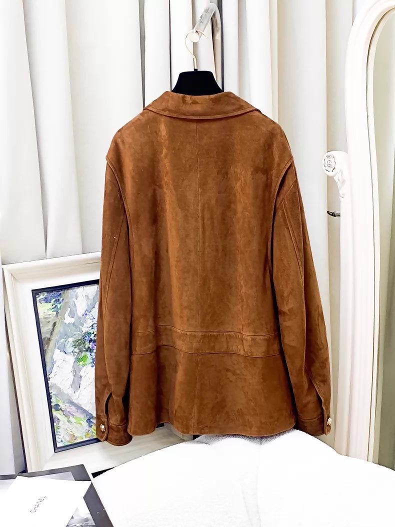 Miumiu brown suede jacket