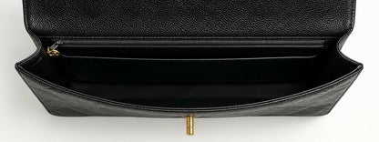 Chanel XL Jumbo Black Caviar Quilted Classic Briefcase Bag 24K Gold hardware