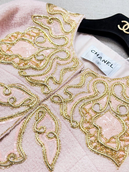 Chanel rare pink embroidered jacket