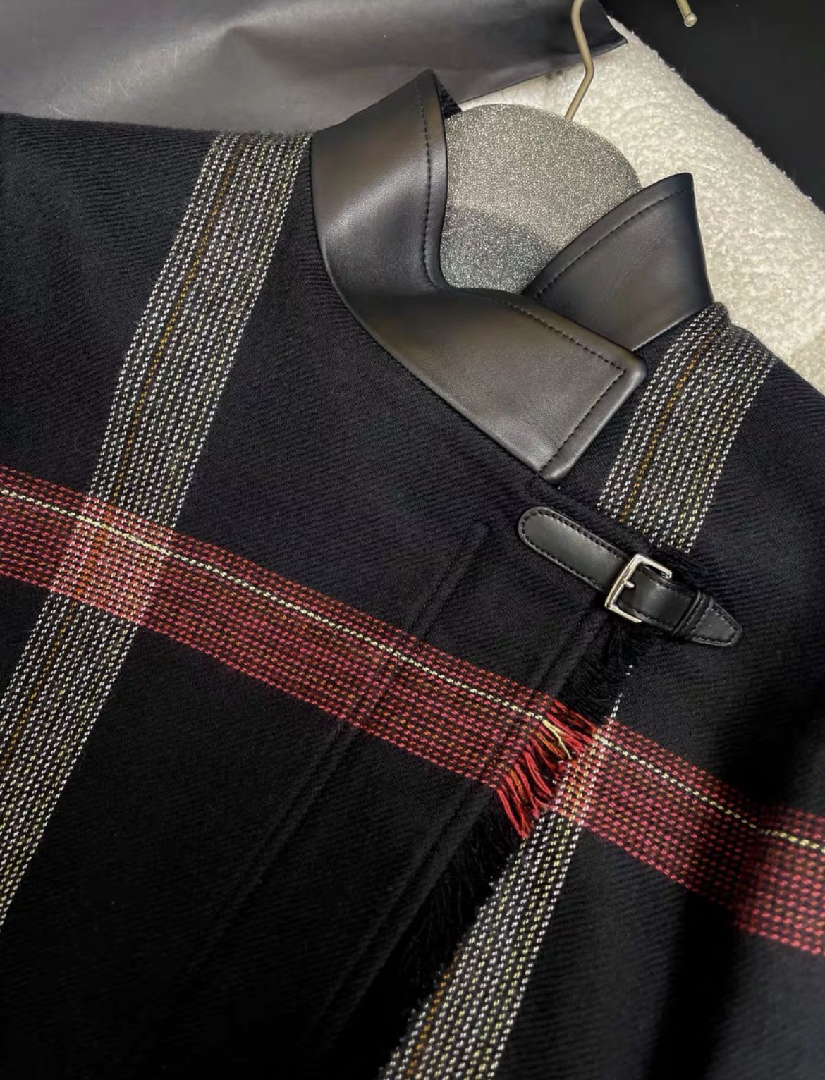 Hermès 2020 Plaid Biker Jacket