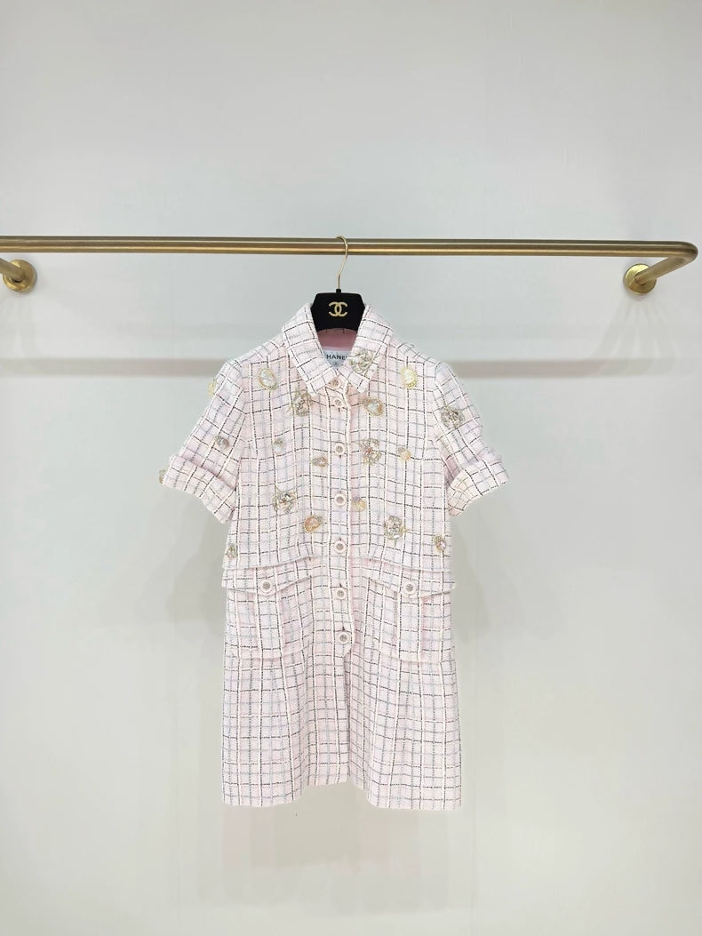 Chanel 25C tweed jacket with ocean charms