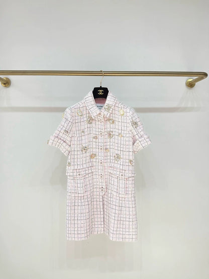 Chanel 25C tweed jacket with ocean charms