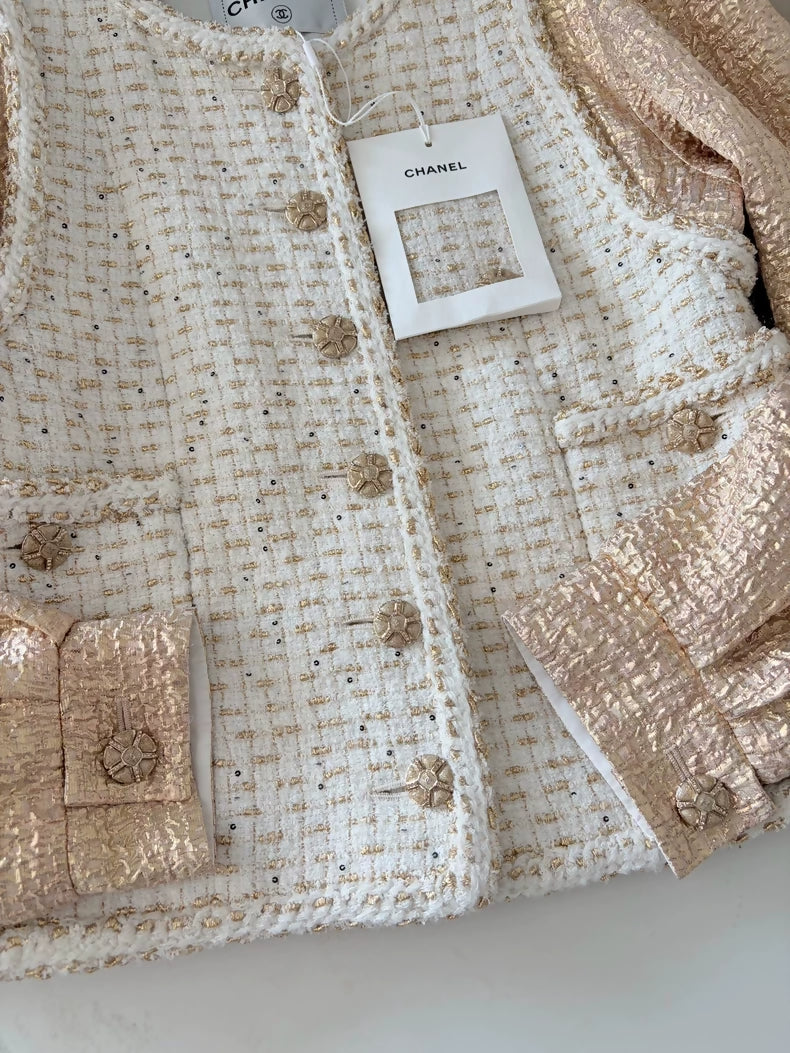 Chanel 26C Gold Vest-Style Jacket