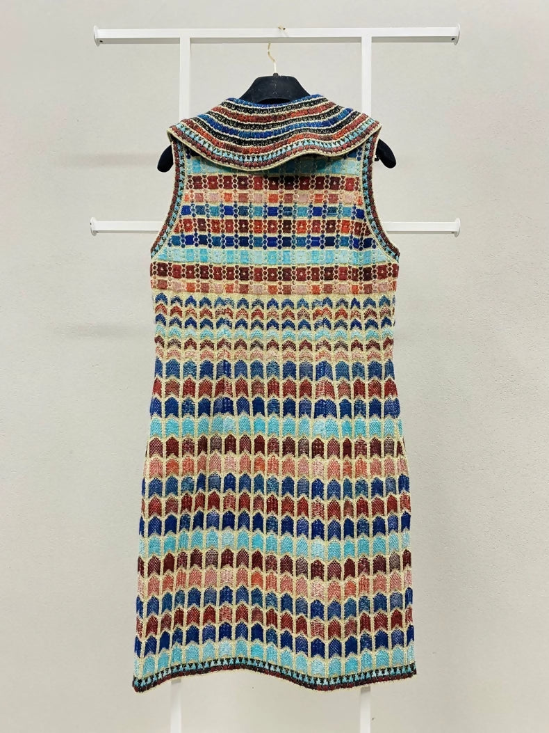 Chanel 19A Flash Woven Sleeveless Dress