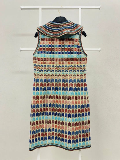 Chanel 19A Flash Woven Sleeveless Dress
