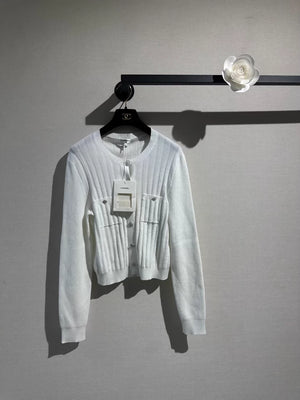 Chanel 21P off-white cardigan