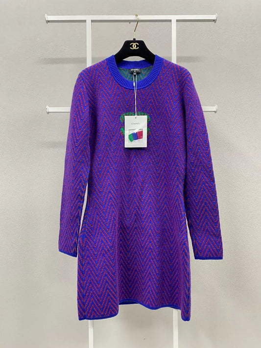 Chanel 21K blue & purple dress