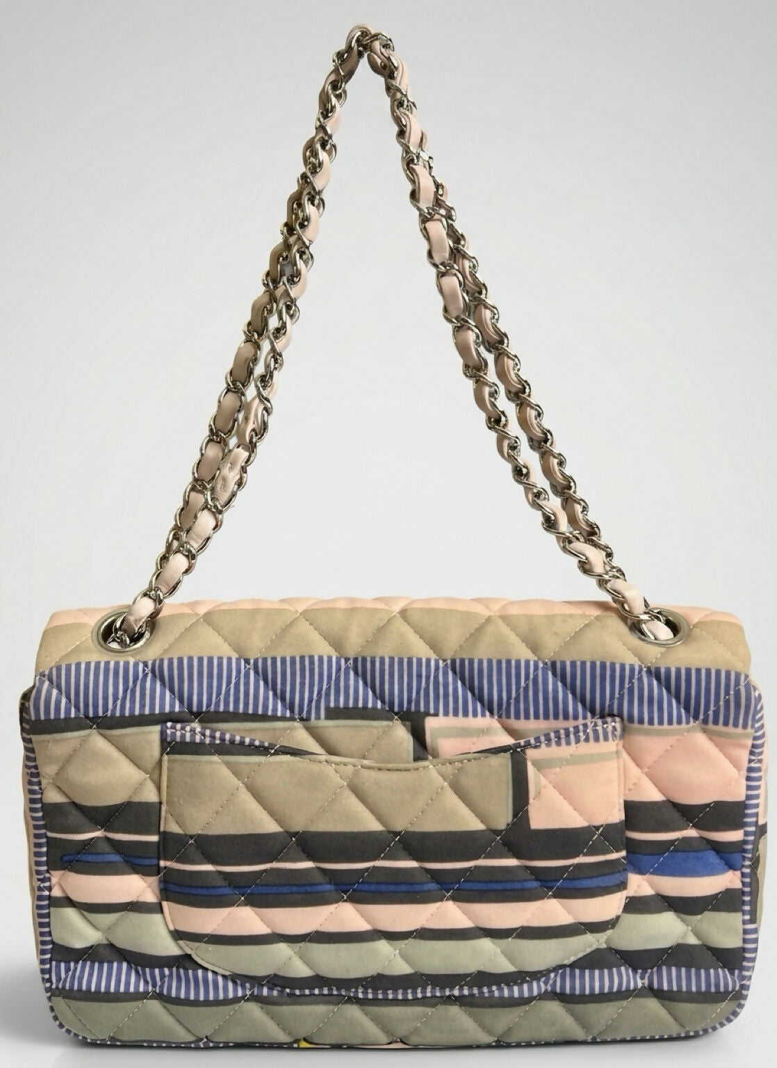 Chanel 09C Ocean Drive Pink Heart Small Classic Single Flap Bag