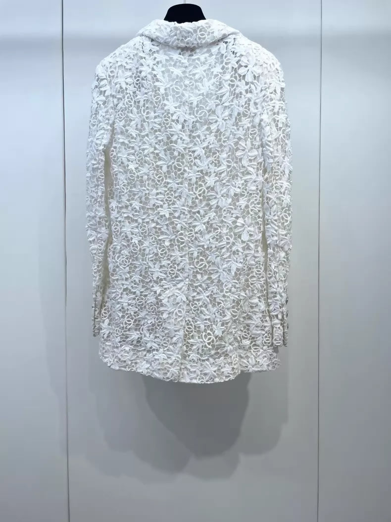 Chanel 23C lace embroidered Jacket
