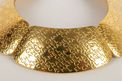 Chanel Engraved Collar Necklace, Late 1980s