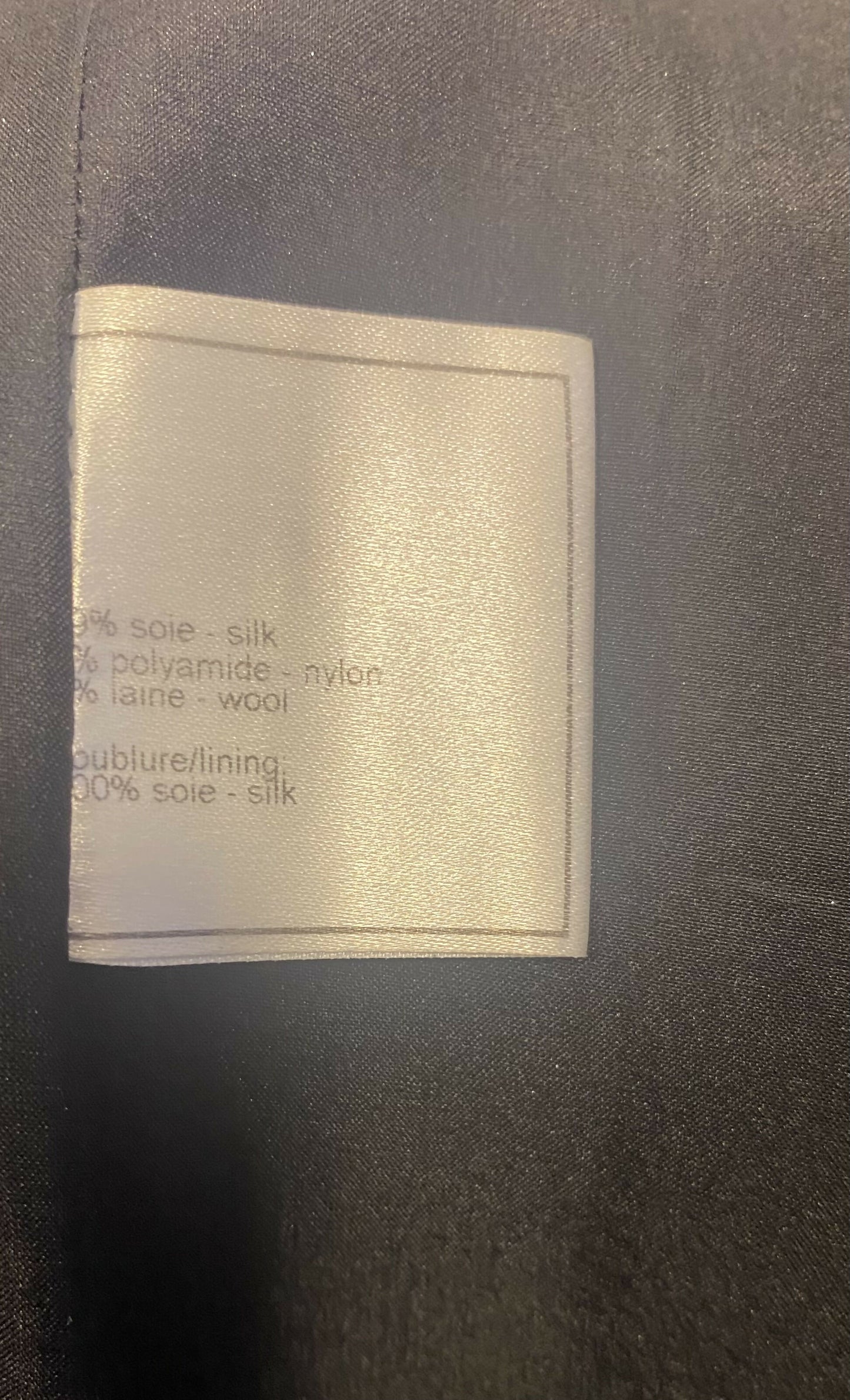 CHANEL 08P RUNWAY BLACK TWEED DRESS GOLD CC LOGO CHAINS FR 50