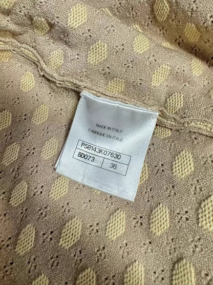 Chanel 18C light Yellow cardigan and skirt suit set