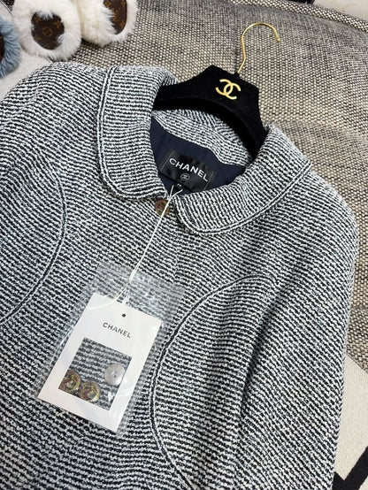 Chanel 20C grey with stripes jacket
