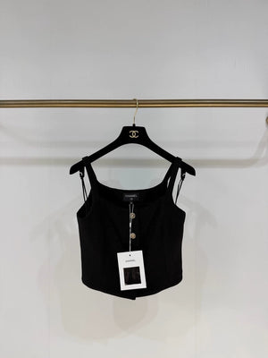 Chanel 25C Black Knit top