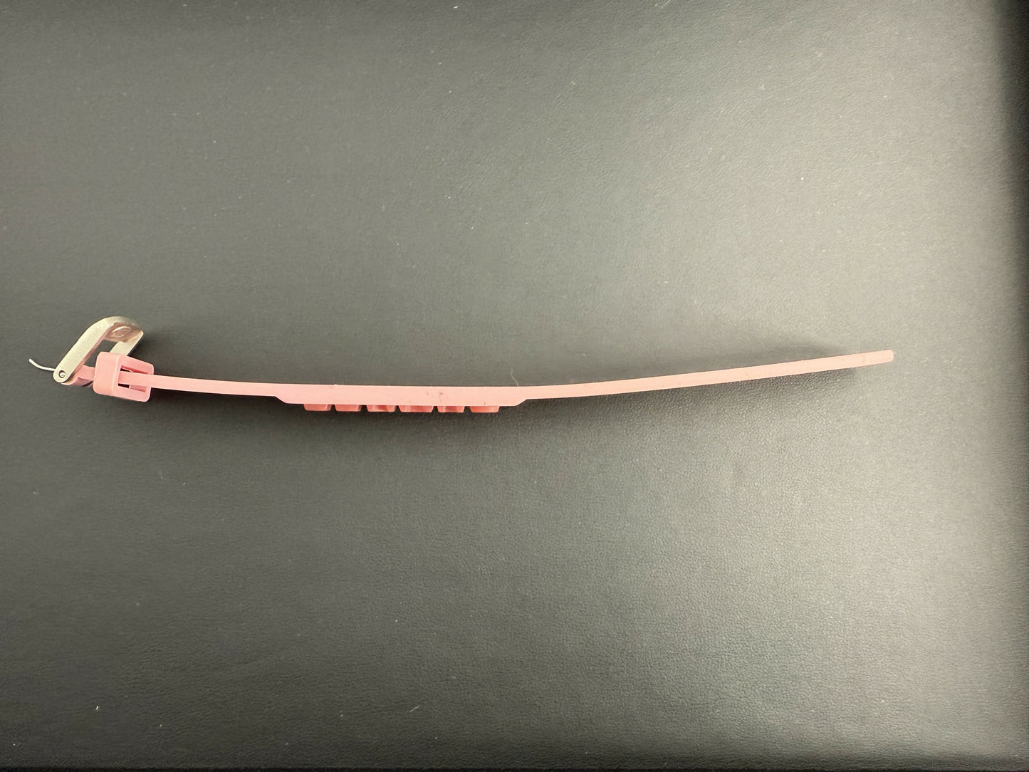 Chanel Vintage 99P Rubber Pink with Peach Wording Bracelet