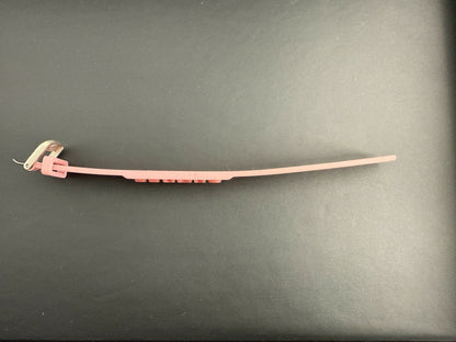 Chanel Vintage 99P Rubber Pink with Peach Wording Bracelet