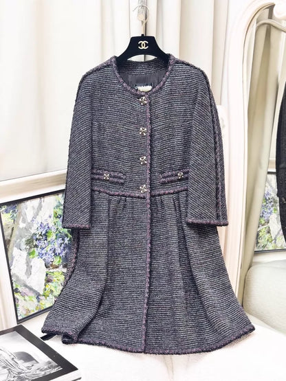 Chanel 11A Black tweed dress
