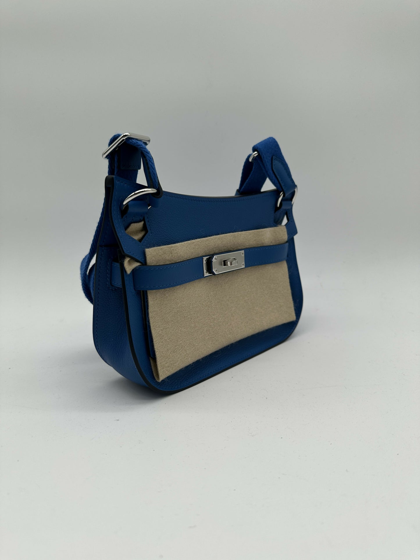 Hermès Mini Jypsiere Evercolor Blue Zellige PHW B