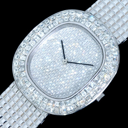 Audemars Piguet 1875 Large Natural Diamonds 18K White Gold Men's Manual Wind