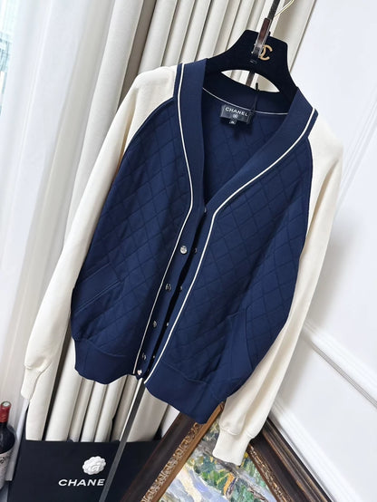 Chanel blue white jacket