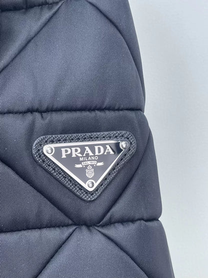 Prada Re-Nylon classic black long jacket