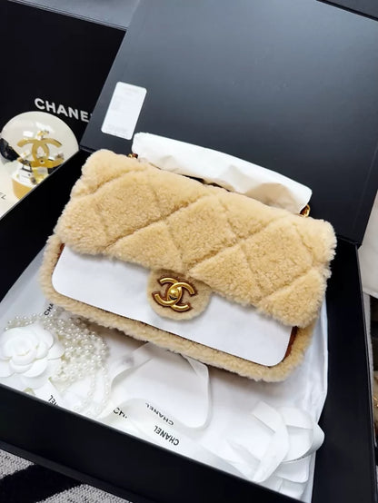 Chanel 24K teddy bear CF bag