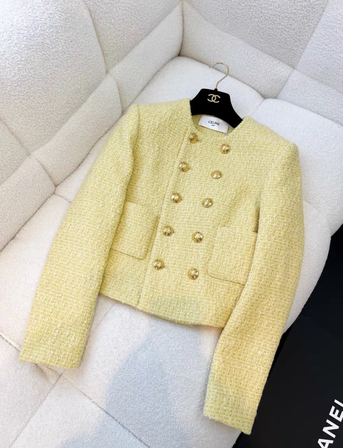 CELINE Celine yellow gold jacket size 34 - 34 Jacket - Used fashion item from Wararni