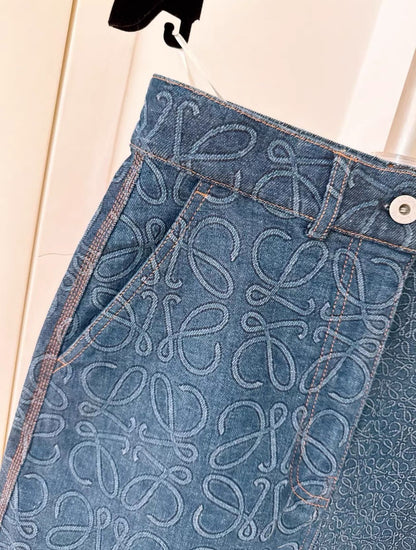 Loewe denim skirt