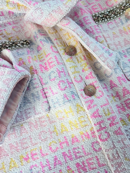 Chanel 24c pink Swarovski bathrobe jacket