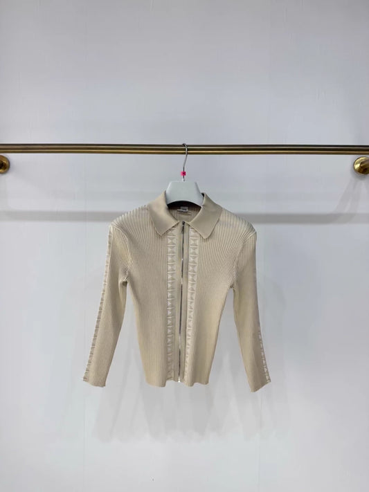 Hermes 2025 New Style Knitted Long-Sleeved Top