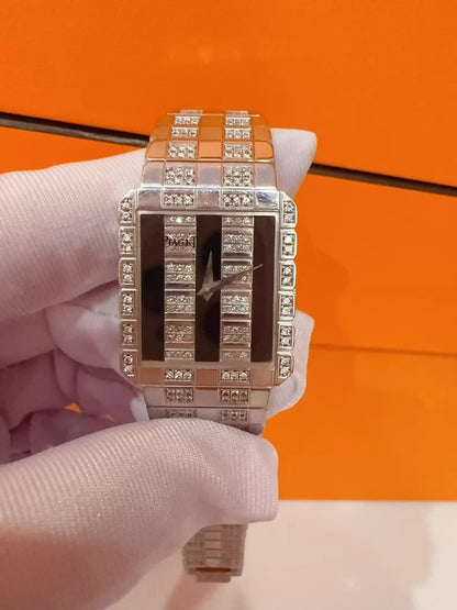 Vintage Piaget POLO series 18K white gold diamond high-end watch