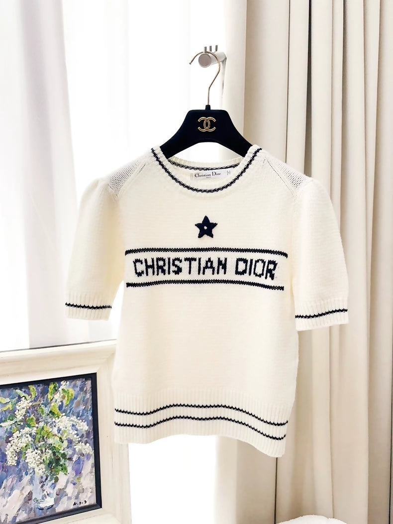 Dior Lucky Star Off-White Knit top