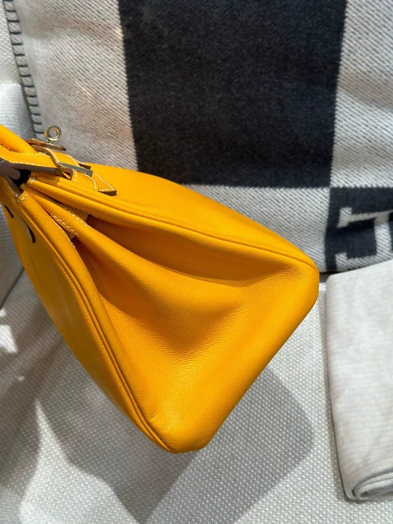 Hermes Birkin 30 Jaune d’Or Epsom Leather gold hardware