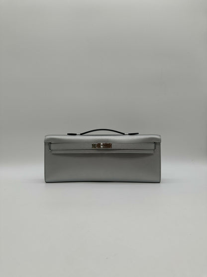 Hermès Kelly Cut Argent Chèvre PHW G 2026