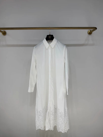 Loro Piana white lace dress