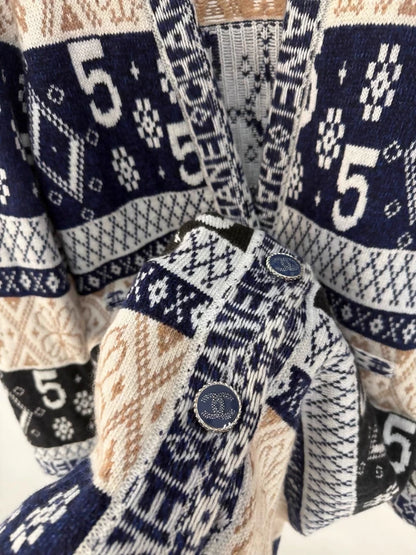 Chanel N5 cashmere cardigan