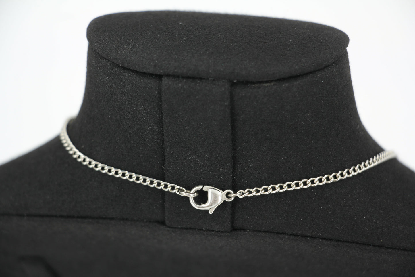 Chanel Vintage 04P Enamel Peach Pink CC Silver Chain Necklace