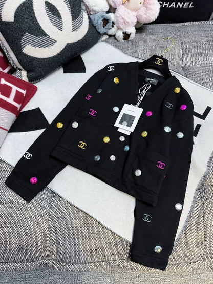 Chanel 21k Black Cardigan