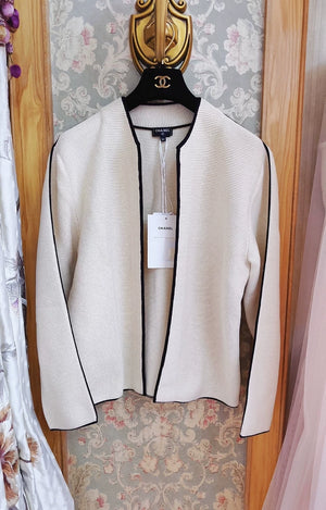Chanel 26s off-white cardigan