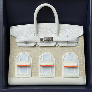 Hermès Limited Edition Faubourg Birkin Sellier 20 Multi-Leather & Matte Alligator with Palladium Hardware