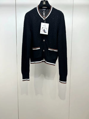 Chanel 26C Color Block Knit Cardigan