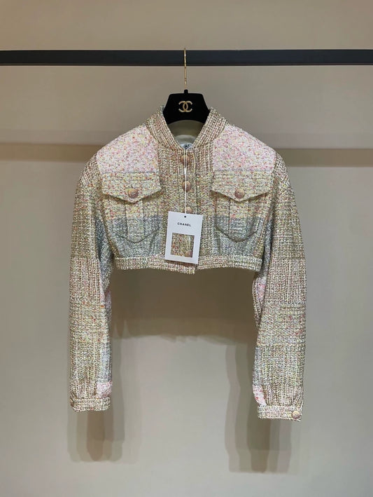Chanel 24C gold tweed jacket