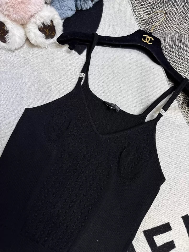Chanel 25s black top