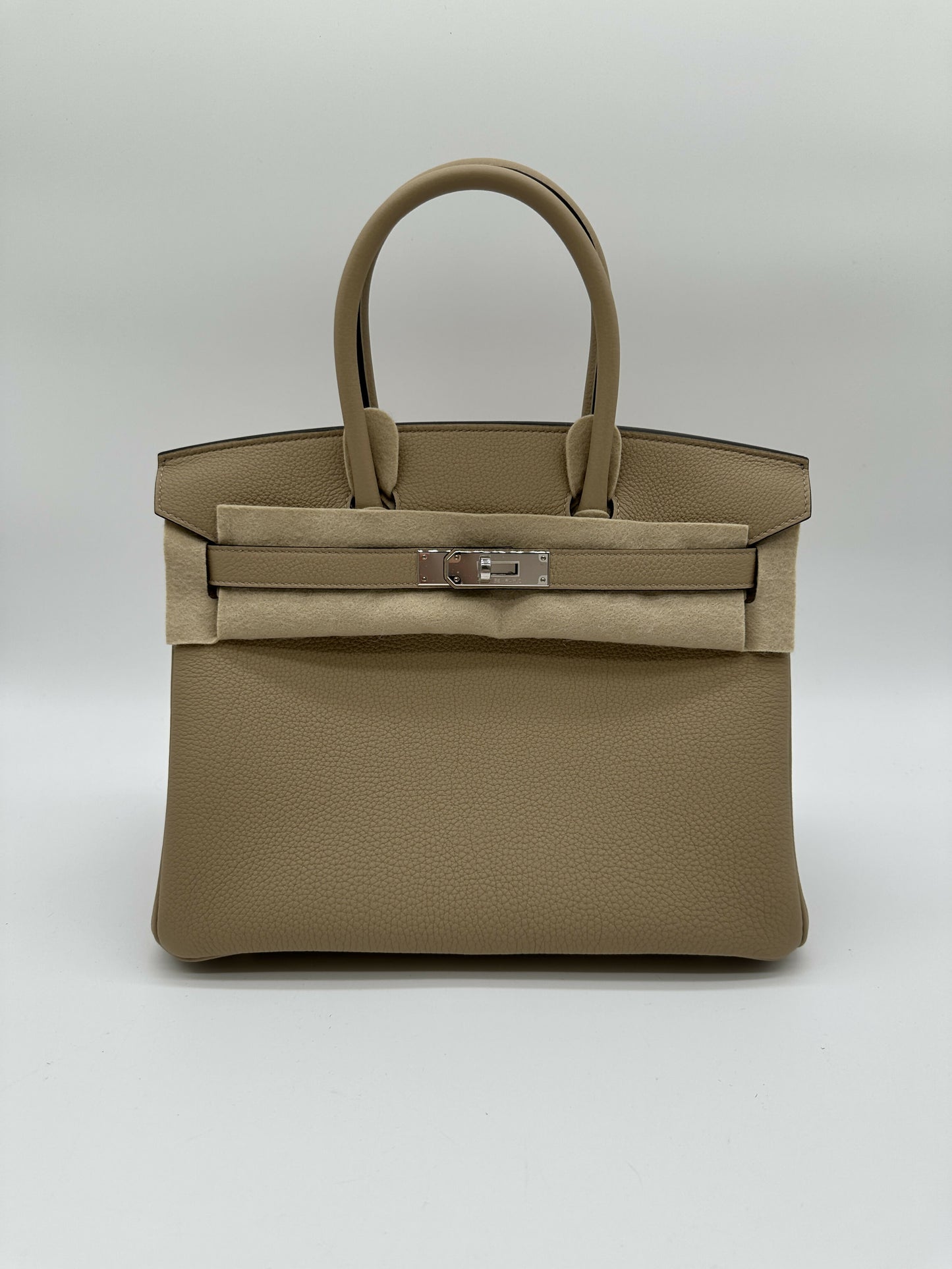 Hermes Birkin 30 trench Togo PHW stamp K
