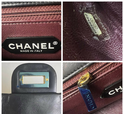 Chanel Mini Hanger Black Flap Bag gold hardware