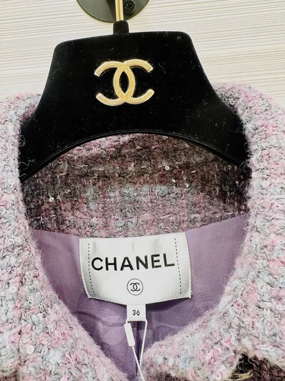 Chanel 24k purple tweed jacket