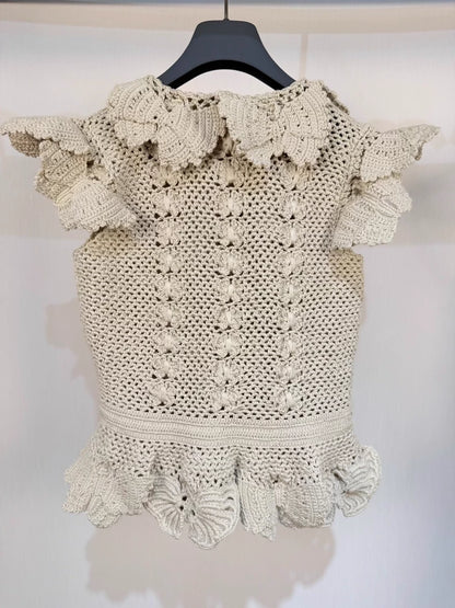 Dior 24 Crocheted top & skirt Set