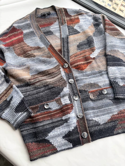 Chanel 24A Printed Cashmere Cardigan